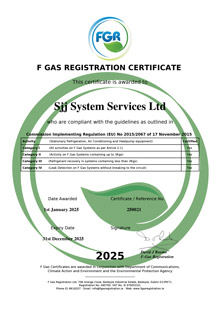 F Gas Compliance<