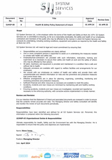 Health & Safety Policy